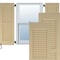 Ekena Millwork 18W x 77H Americraft Two Equal Louver Exterior Real Wood Shutters, Natural Twine, PR RW101LV18X77NTH - alternate 1